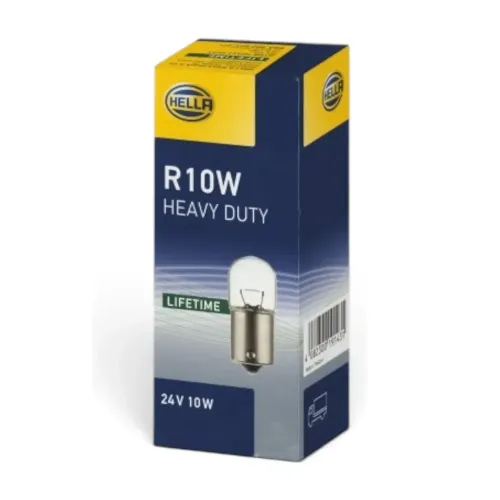 Bec R10W Halogen Hella Heavy Duty Cireasa 24V 10W